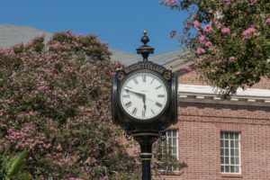Benedict College Clock close up
