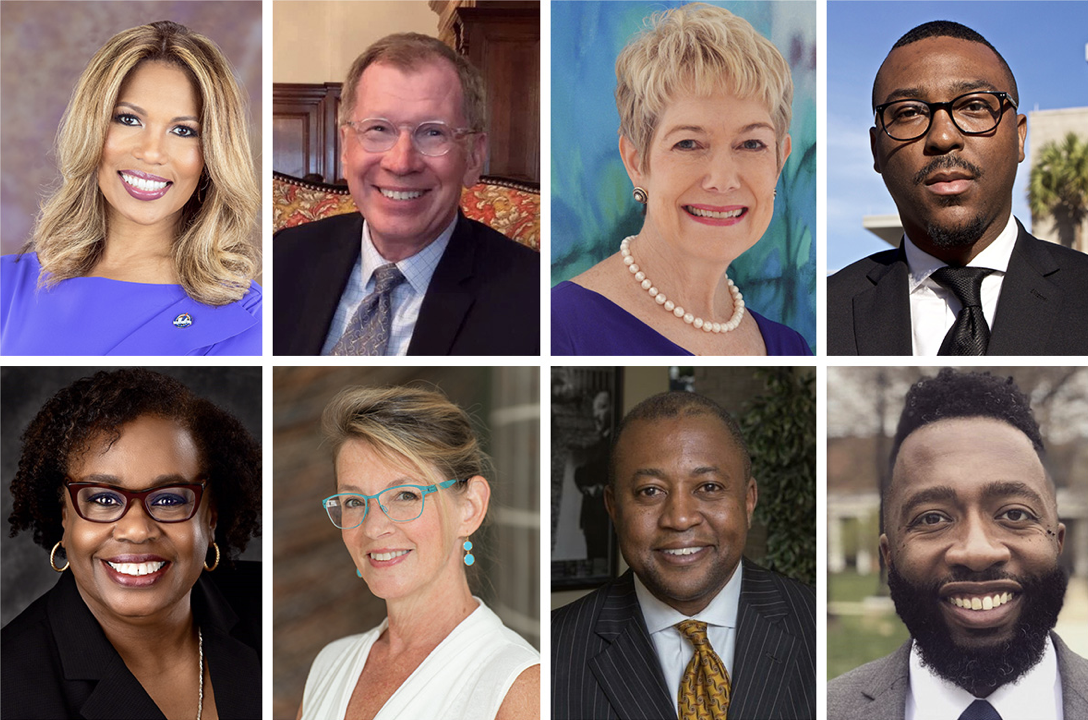 Top row left to right: Dr. Roslyn Clark Artis, Joseph Bruce, Suzanne Hulst Clawson, and Hamilton R. Grant. Bottom row left to right: Therese Griffin, Cathy Love, Darrin Thomas, and Julian R. Williams. Photos provided.